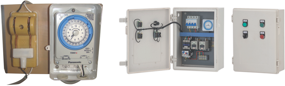 Control panel and timer